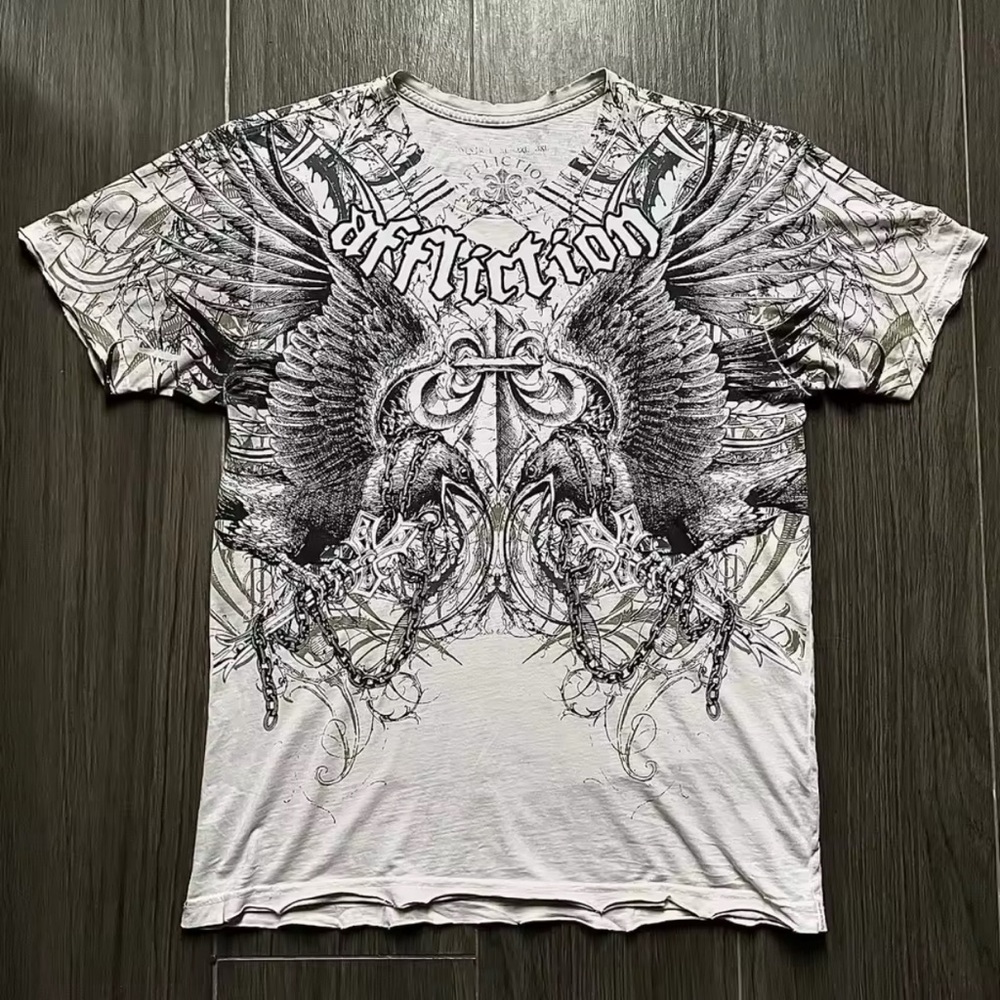 Affliction mens graphic tee